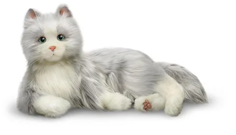 Joy for All Companion Pet Cat (Silver w/ White Mitts, Orange Tabby, Tuxedo)